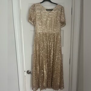 Gold sparkling dress